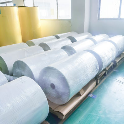 Ölklebstoff Weißes BOPP-Etikettenmaterial, BOPP-Synthetpapier 50μ-Großfläche