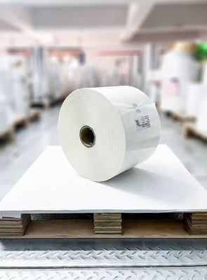 Ölklebstoff BOPP Rollen Etikett, Etikett Klebstoff Papier 50 u Gesichtsdicke