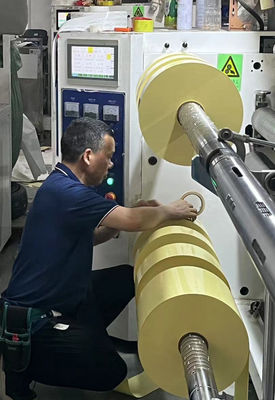 Acrylklebstoff Selbstklebende Papierrolle, klare Papierrolle 100 u Oberflächendurchmesser