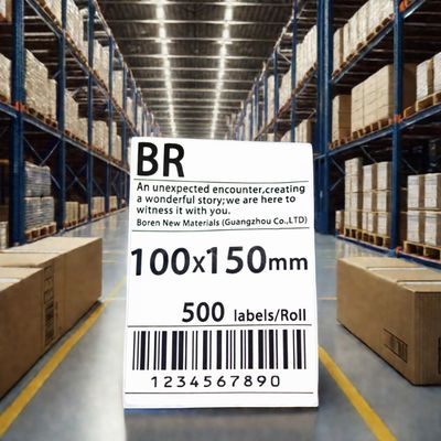 100x150 Größe Logistik- und Expressblatt 50*37*24mm Boxgröße für Verpackungsetiketten