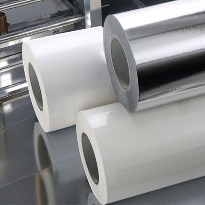 Erste Haftung ≥ 16N 80g Beschichtetes Papier Drucketikettmaterial auf weißem Glaspapier