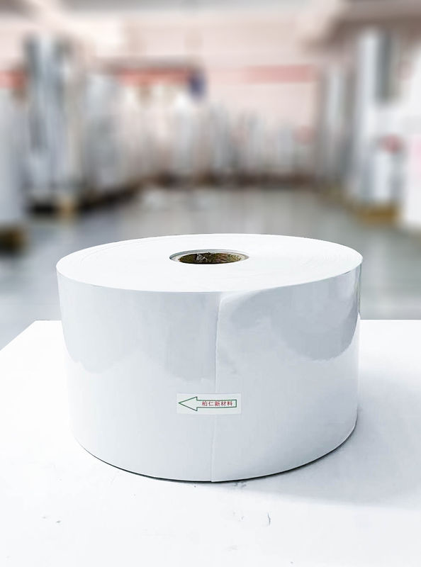 Opal-PET-Klebstoff, Papierrolle, Ölklebstoff, klares, wasserdichtes Etikett